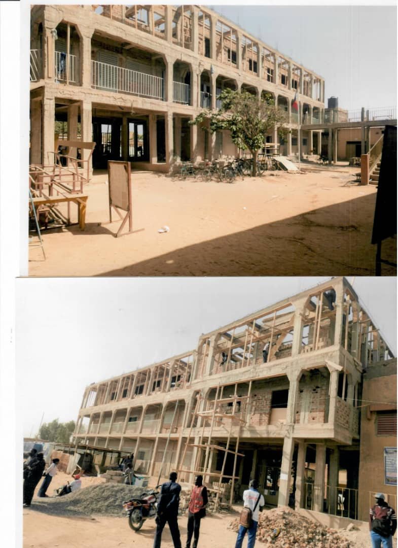 Bâtiment en construction du centre COFID